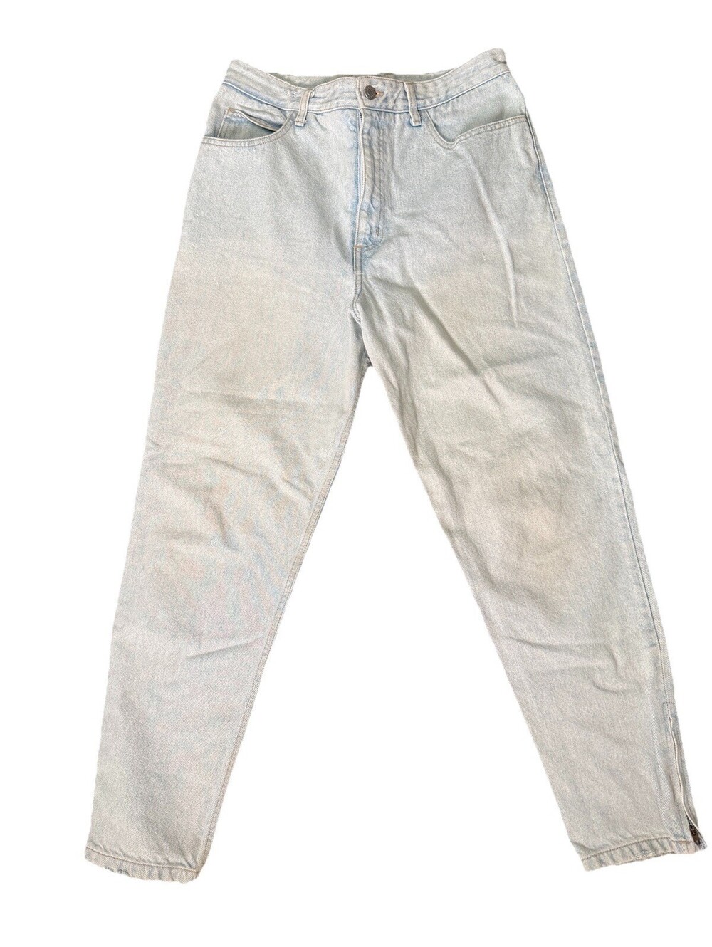 Vintage GUESS Georges Marciano Jeans Women's 32 Blue Denim Tapered 90s Ankle Zip